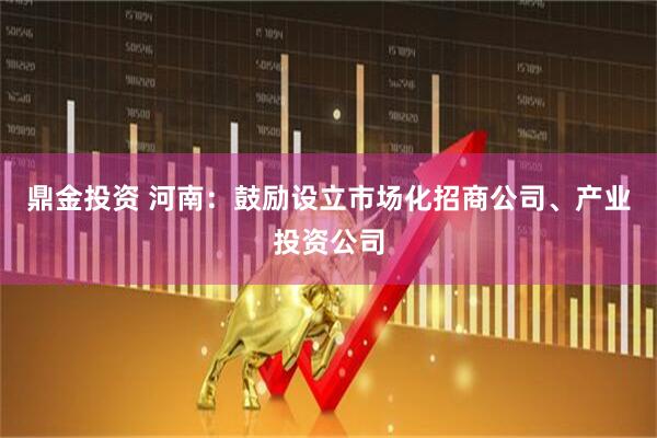 鼎金投资 河南：鼓励设立市场化招商公司、产业投资公司