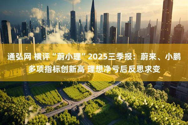 通弘网 横评“蔚小理”2025三季报：蔚来、小鹏多项指标创新高 理想净亏后反思求变