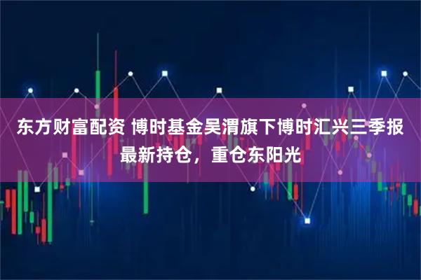 东方财富配资 博时基金吴渭旗下博时汇兴三季报最新持仓,重仓东阳光
