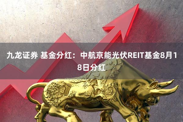 九龙证券 基金分红:中航京能光伏REIT基金8月18日分红